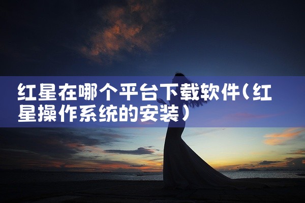 红星在哪个平台下载软件